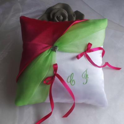Coussin alliances drape 2couleurs 5 1
