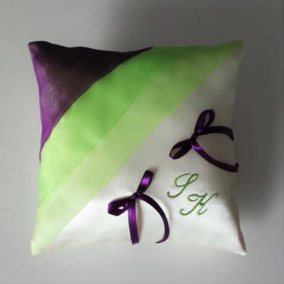 Coussin alliances vert 23